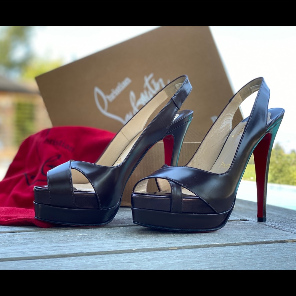 Christian Louboutin Very Croise 140 Apollo Calf